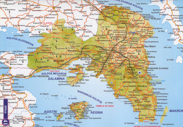 Greater Athens Map