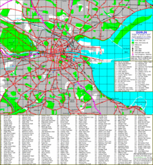 Greater Dublin, Ireland Reference Map