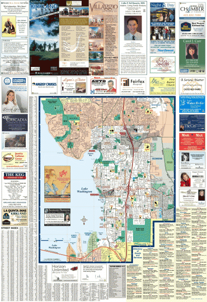 Greater Kirkland tourist map