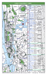 Green Markets in NYC Map