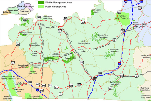 Green River Area Hunting Map