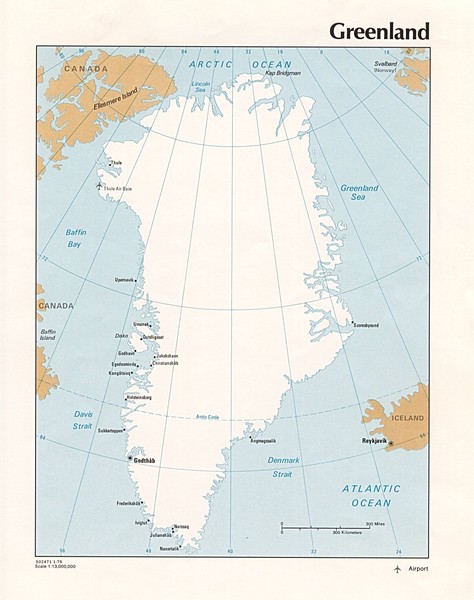 Greenland Tourist Map