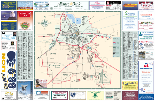 Greenville, Texas Map