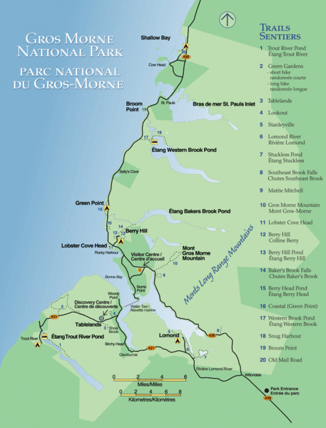 Gros Morne National Park Map