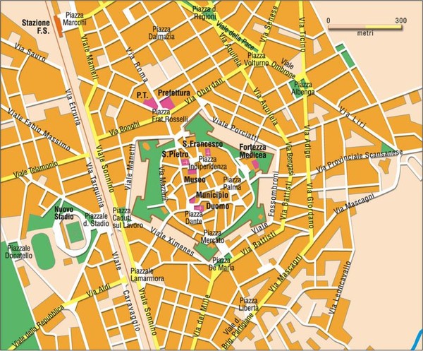 Grosseto Map