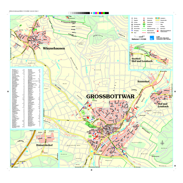 Großbottwar Map