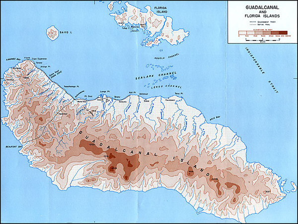 Guadalcanal Island Map