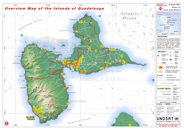 Guadeloupe Overview Map