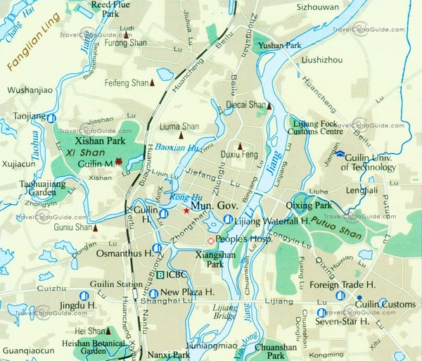 Guilin City mp Map