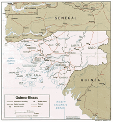 Guinea-Bissau Political Map Guinea-Bissau Political Map