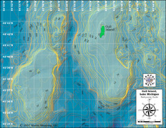 Gull Island Bathymetric Map