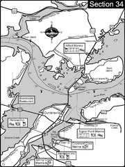 Guntersville, AL Tennessee River/Lake Guntersville Map