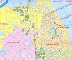 Ha Noi Tourist Map