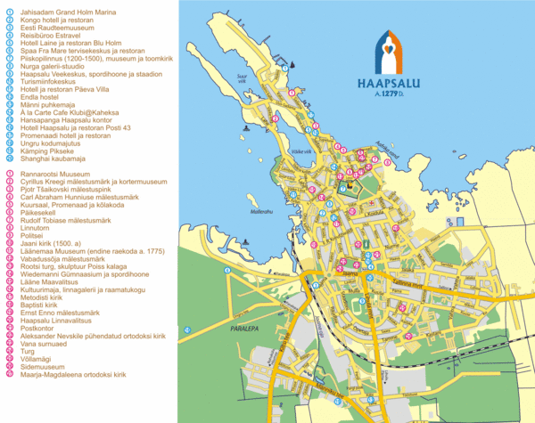 Haapsalu Tourist Map