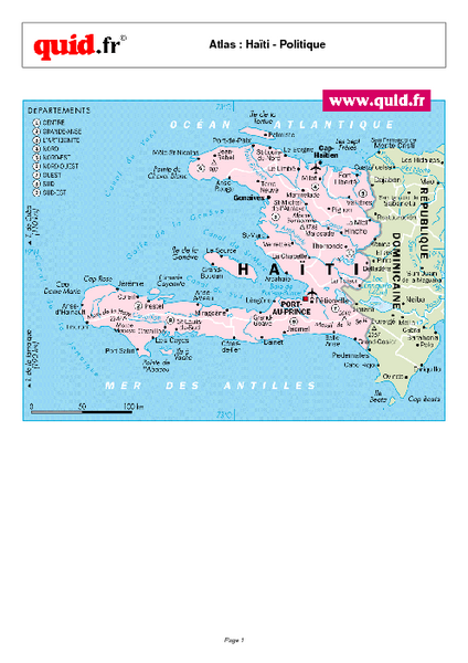 Haiti Regional Map