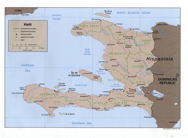 Haiti Tourist Map