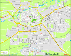 Halberstadt Map Halberstadt Map