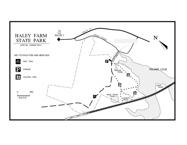 Haley Farm State Park map