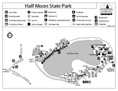 Half Moon State Park Campground Map