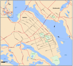 Halifax Dartmouth Map