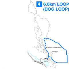 Hallis Lake Dog Loop Ski Trail Map