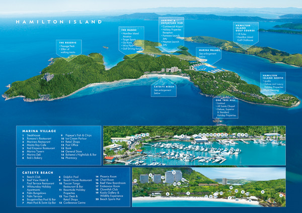 Hamilton Island, Australia Map