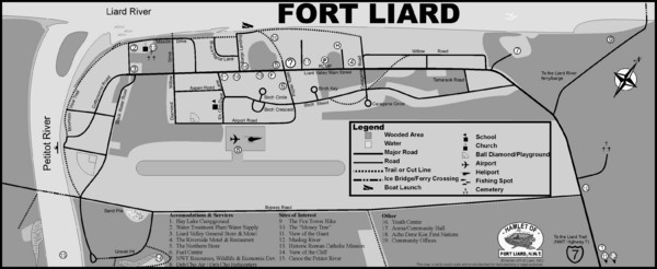 Hamlet of Fort Liard Area Map