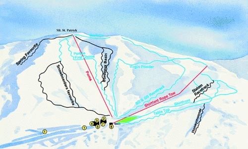 Hammer Springs Ski Trail Map