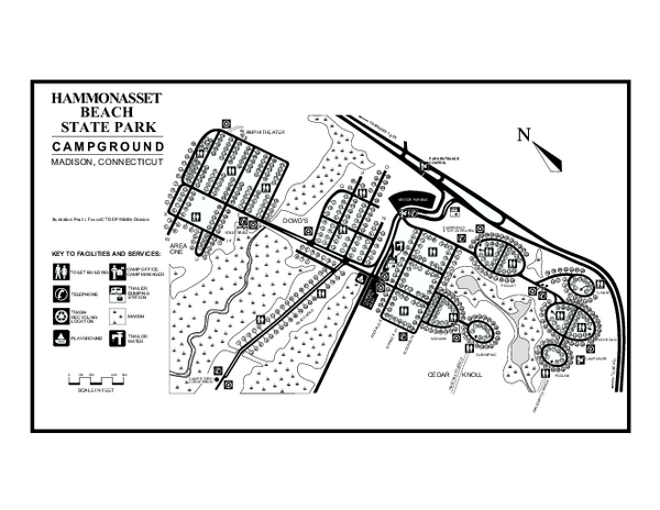 Hammonasset Beach State Park campground map