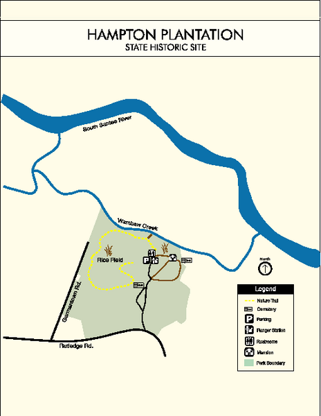 Hampton Plantation State Park Map