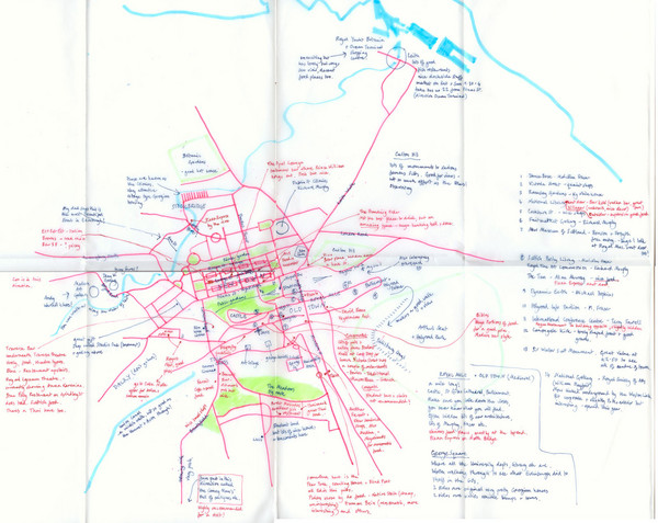 Hand Drawn Edinburgh Map