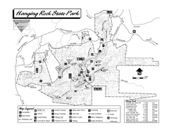 Hanging Rock State Park map