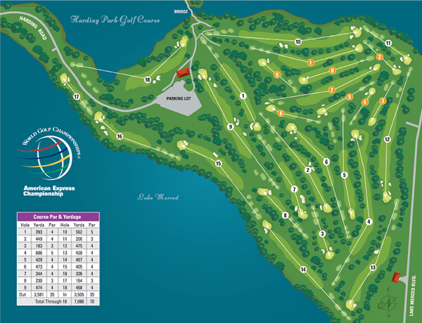 Harding Park Golf Course Map