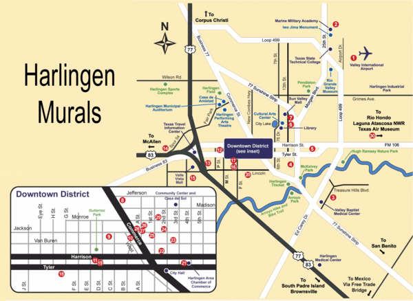 Harlingen Mural Map