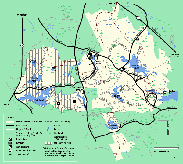 Harold Parker State Forest Map Campus Map