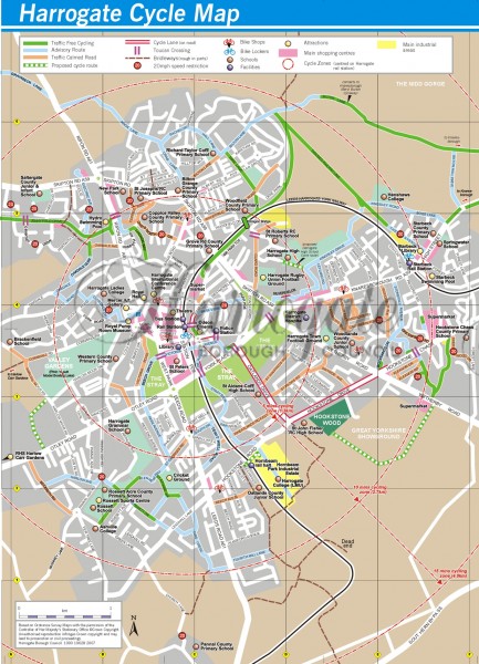 Harrogate Cycling Map