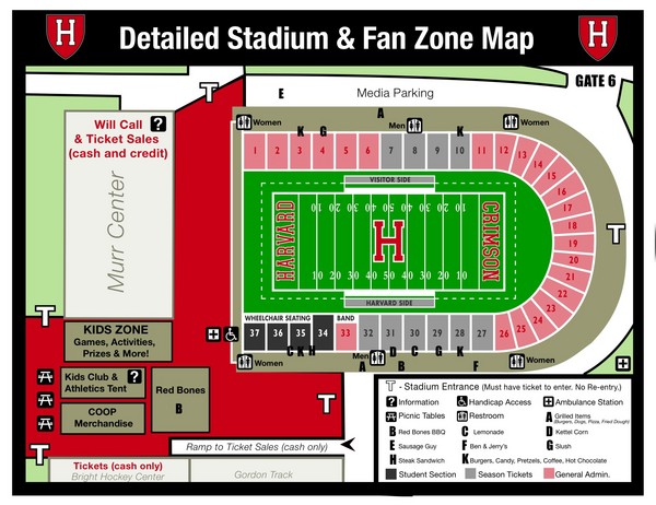 Harvard Football Stadium Seating Chart