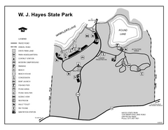 Hayes State Park, Michigan Unit Map