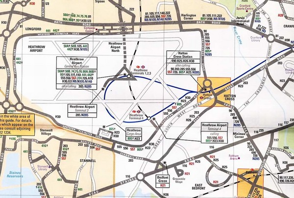 Heathrow Airport Transportation Map
