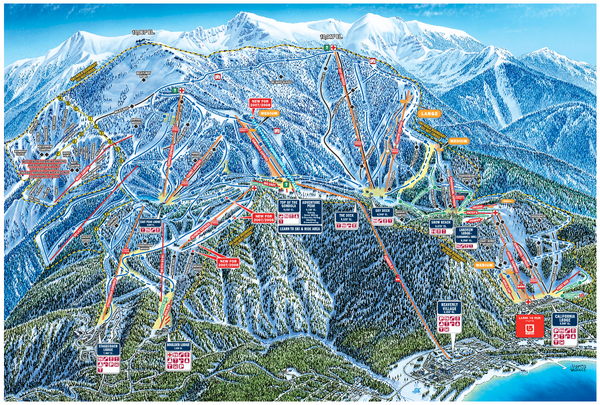 Heavenly Valley Ski Trail Map