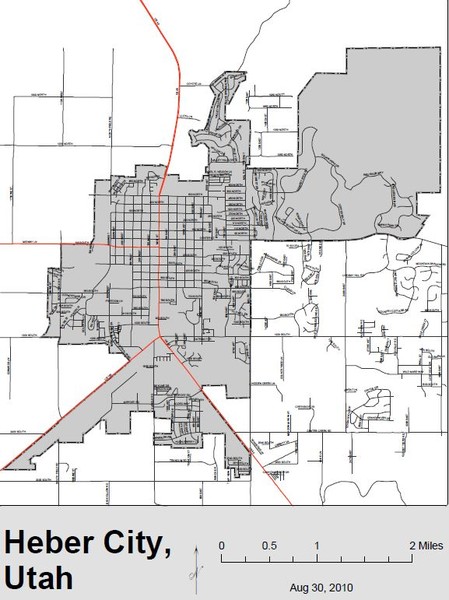 Heber City Street Map - heber city utah • mappery