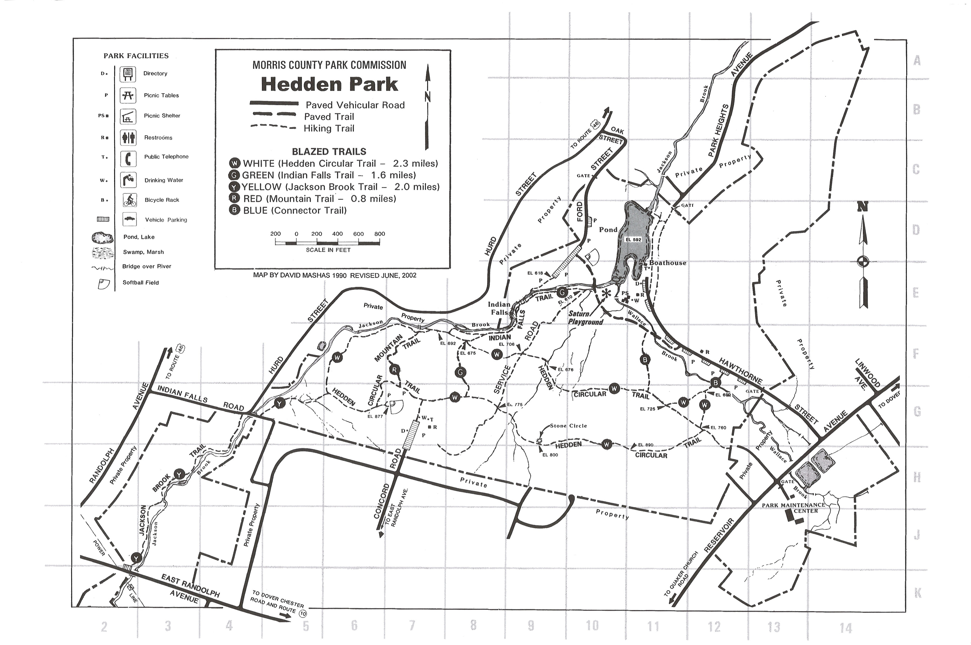 Hedden Park Trail Map Hedden Park Map - Hedden Park Dover Nj • Mappery
