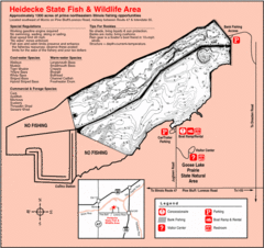 Heidecke Lake, Illinois Site Map