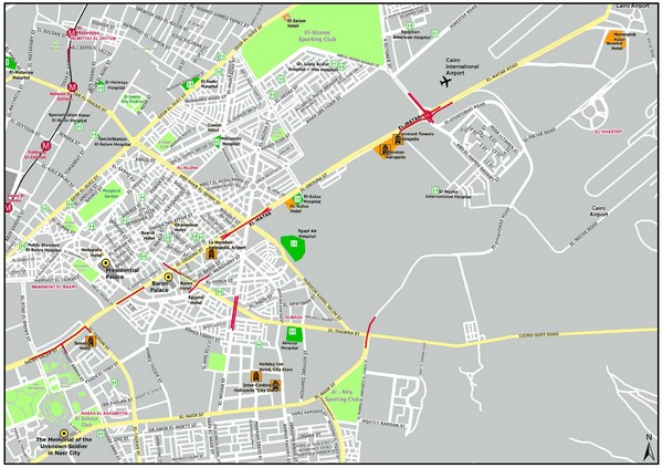 Heliopolis Cairo Map