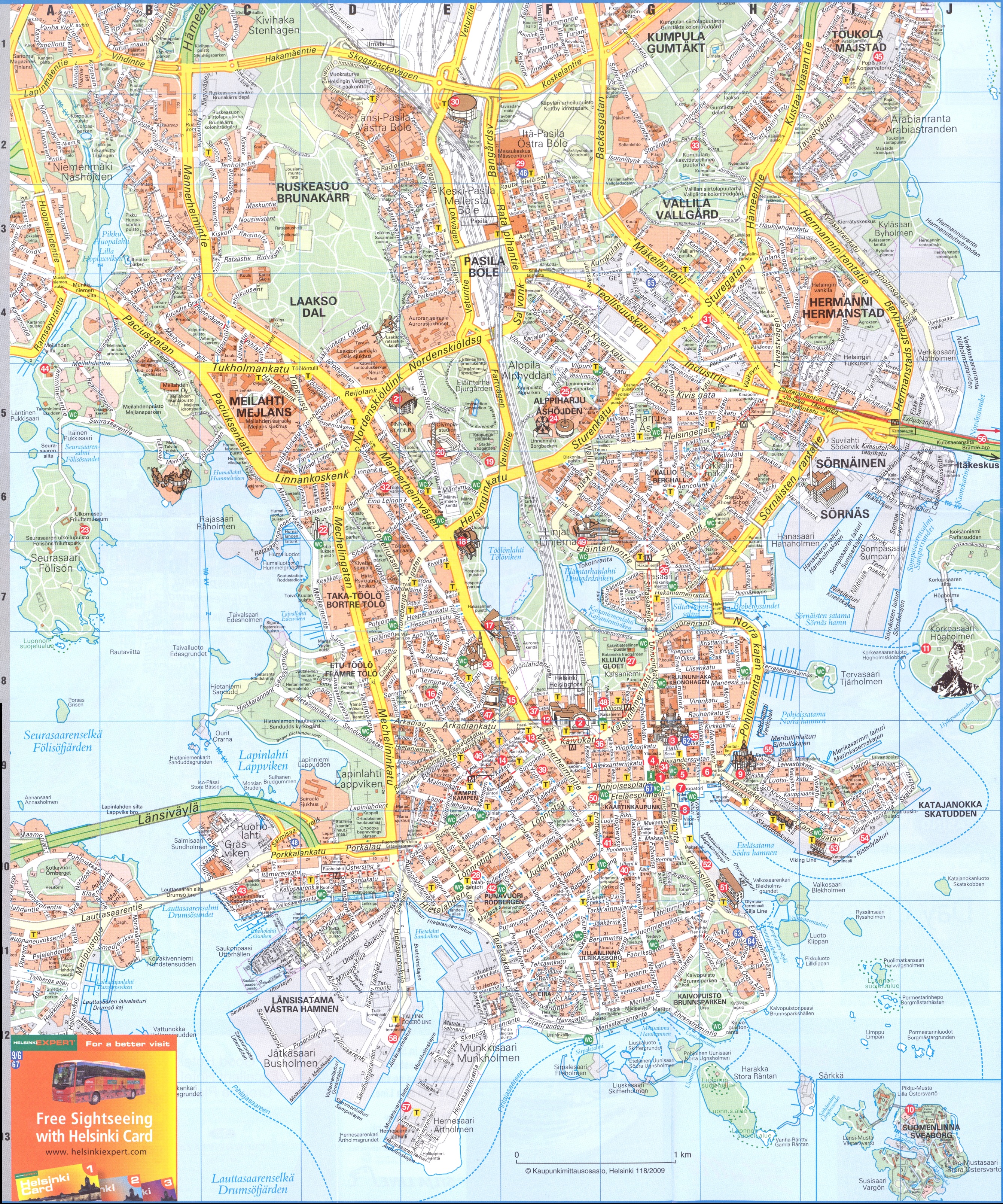 Helsinki 2 Map - helsinki • mappery