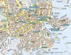 Helsinki Finland Tourist Map