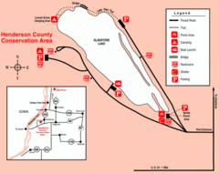 Henderson County Wildlife Area, Illinois Site Map