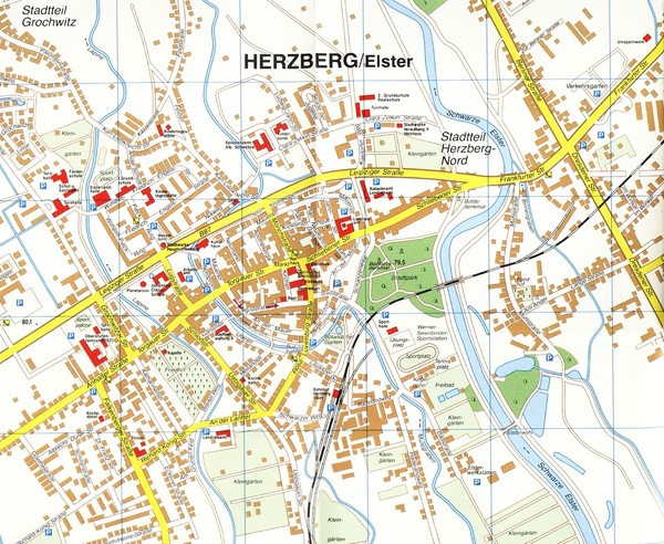 Herzberg (Elster) Map