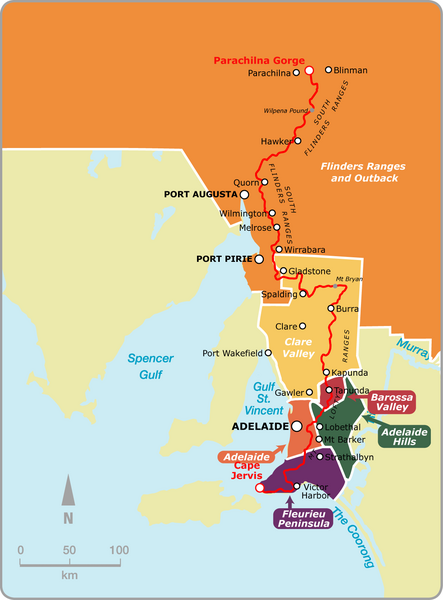 Heysen Trail Map