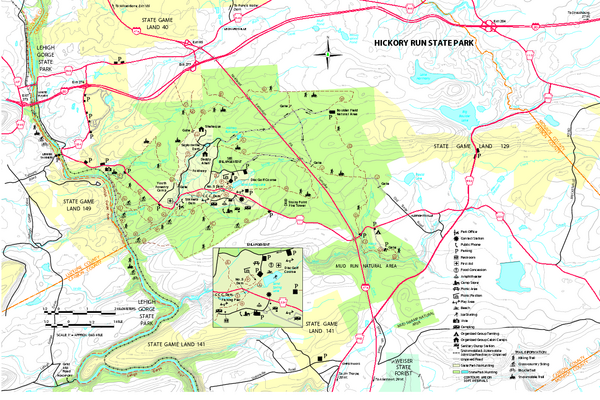 Hickory Run State Park Map